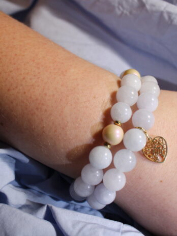 Magiczny  jadeit- bransoletka z kamieni naturalnych