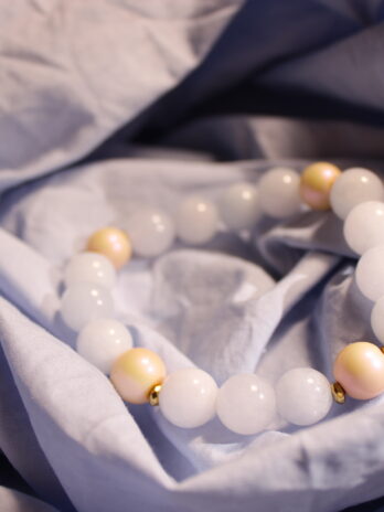 Magiczny  jadeit- bransoletka z kamieni naturalnych